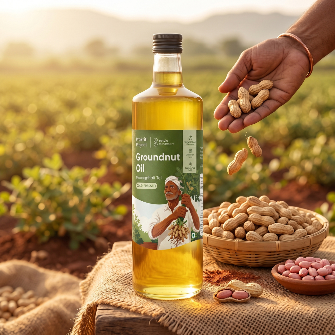 Cold-Pressed Groundnut Oil