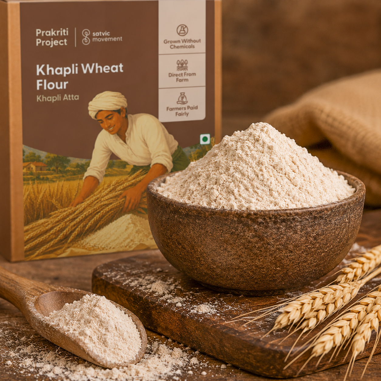 Khapli Atta (Khapli Wheat Flour)