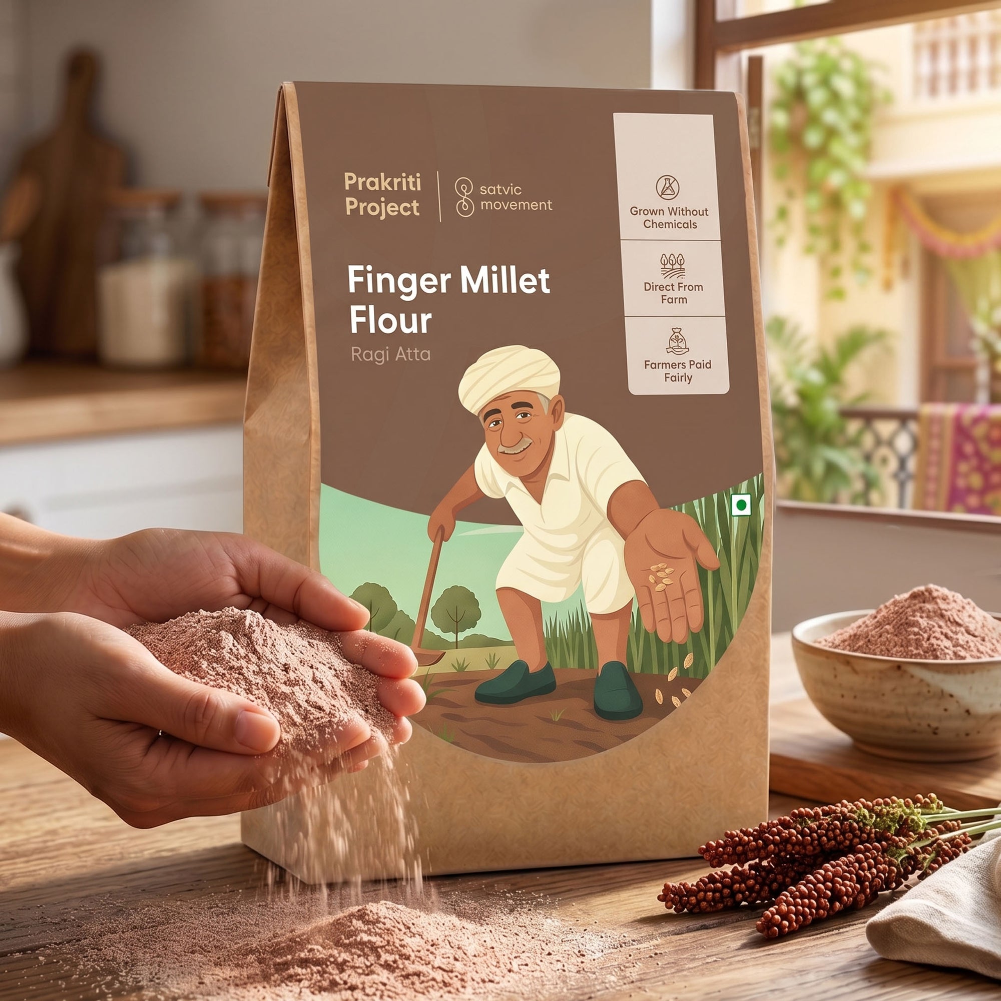 Ragi Atta (Finger Millet Flour)