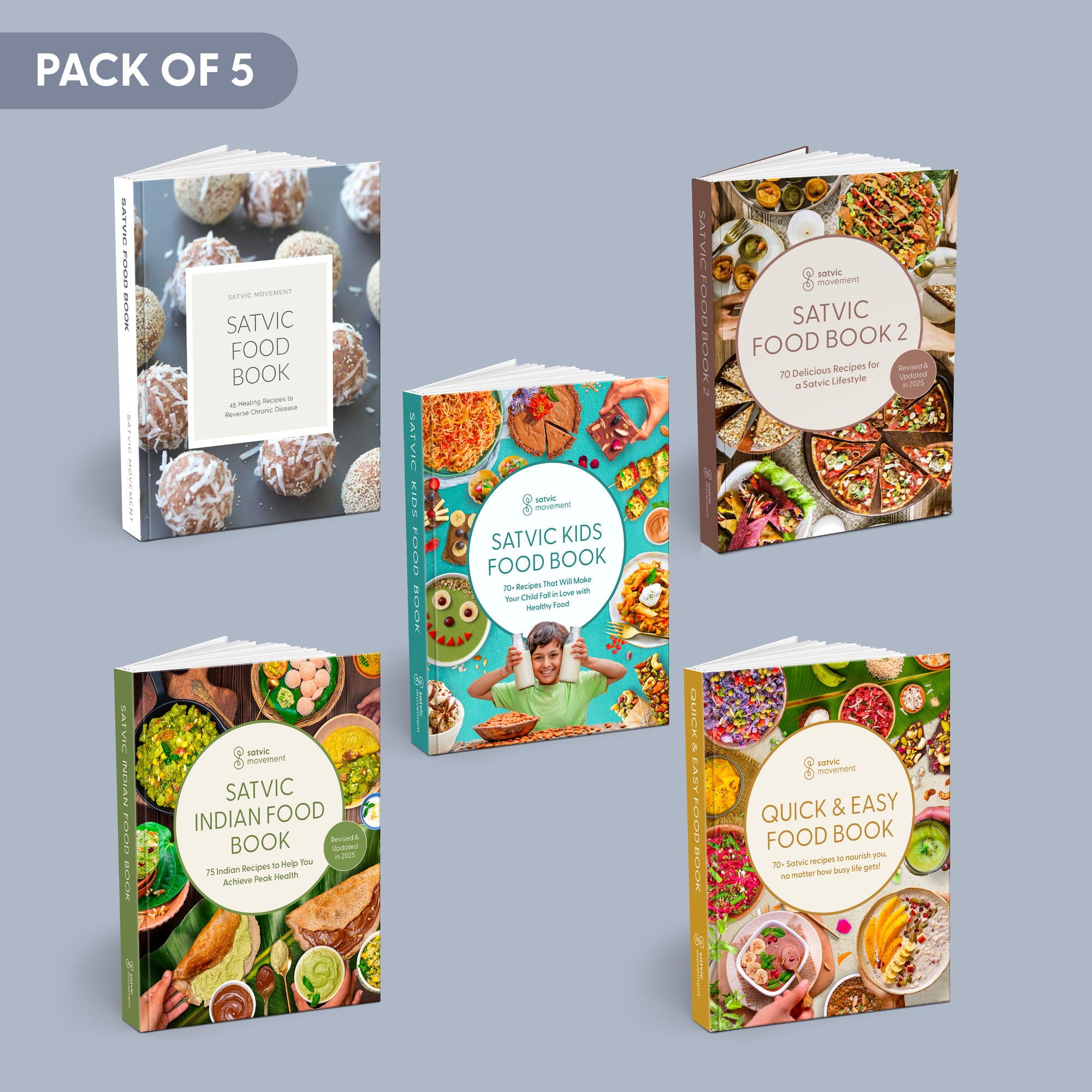 Combo of 5 Satvic Food Books